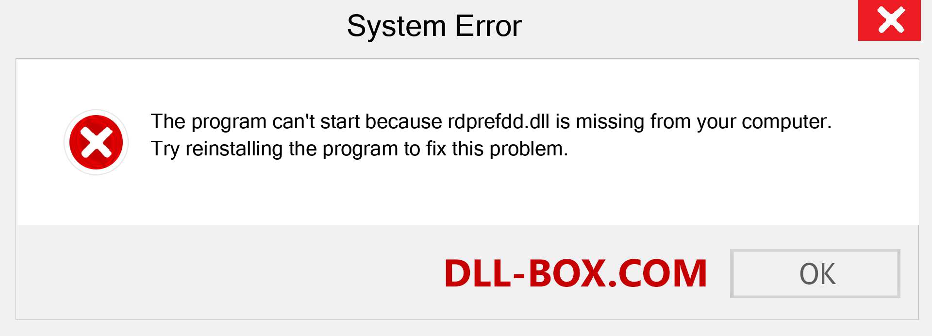  rdprefdd.dll file is missing?. Download for Windows 7, 8, 10 - Fix  rdprefdd dll Missing Error on Windows, photos, images